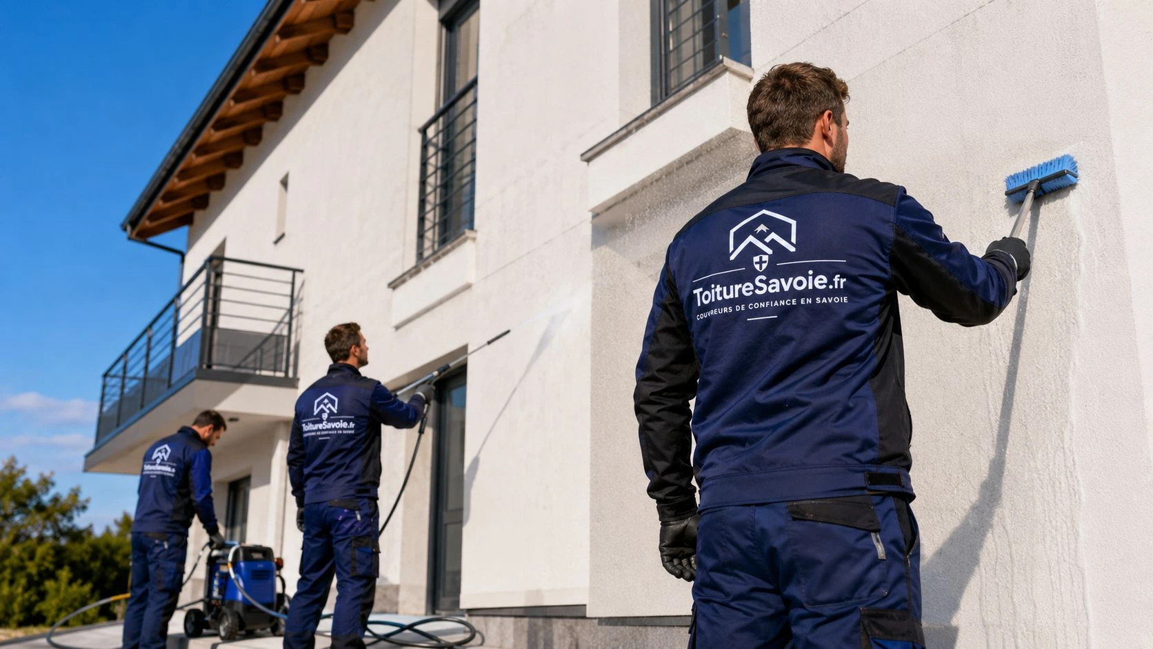 Ravalement et peinture de façade en Haute-Savoie par Toiture Savoie