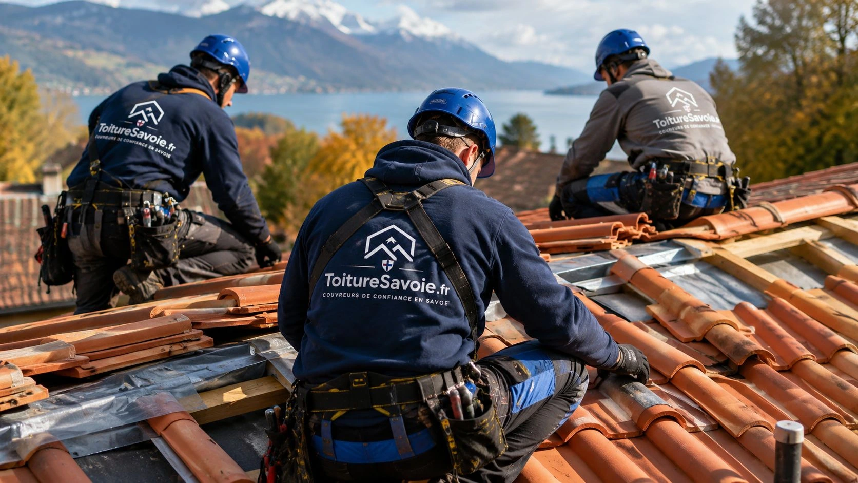 Rénovation de toiture en tuiles dans la vallée de l'Arve en Haute-Savoie