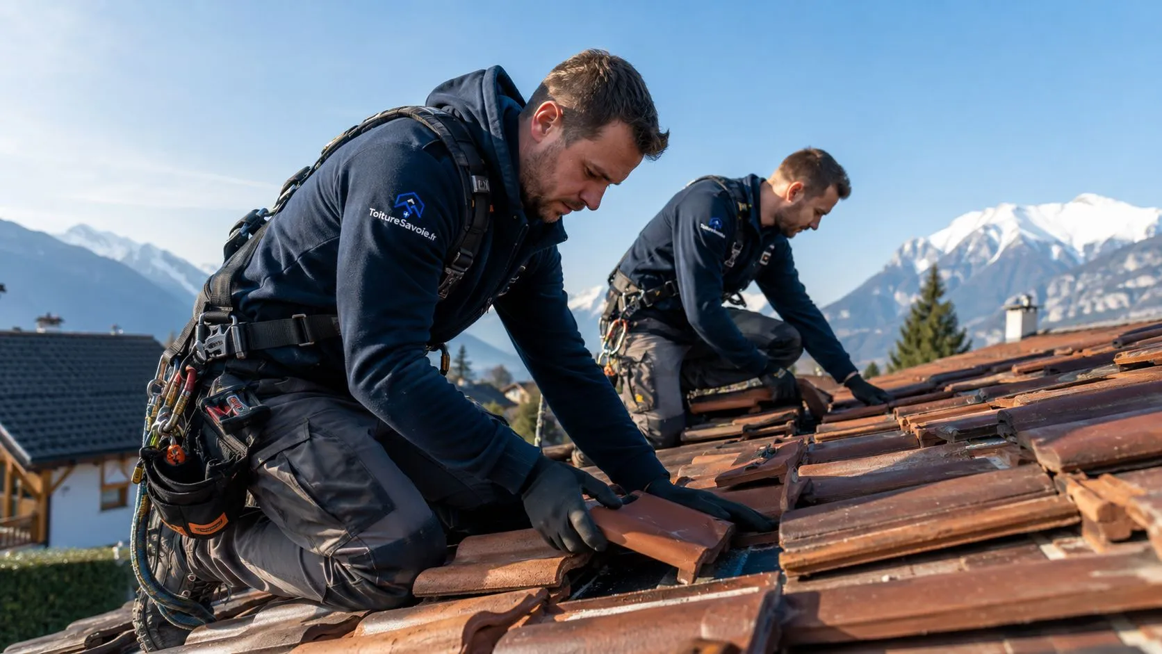 Rénovation de toiture en tuiles en Haute-Savoie